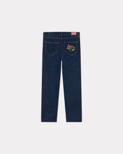 Sale Pantal&oacute;n vaquero cropped de corte recto ASAGAO 'Year of the Dragon' Mujer/Hombre Denim|Pantalones