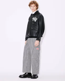 Sale Pantal&oacute;n vaquero unisex recto de rayas Mujer/Hombre Denim|Pantalones y Shorts