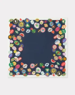 Hot Pa&ntilde;uelo grande ' Stamp' de algod&oacute;n Mujer Novedades|Bufandas Y Bandanas