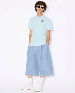 Outlet Polo ajustado con bordado 'Boke Flower Crest' Hombre Camisetas y Polos|Boke Flower