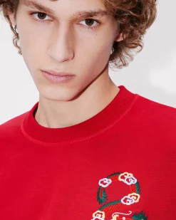 New Sudadera ajustada bordada 'Year of the Dragon' Hombre Sudaderas y Hoodies