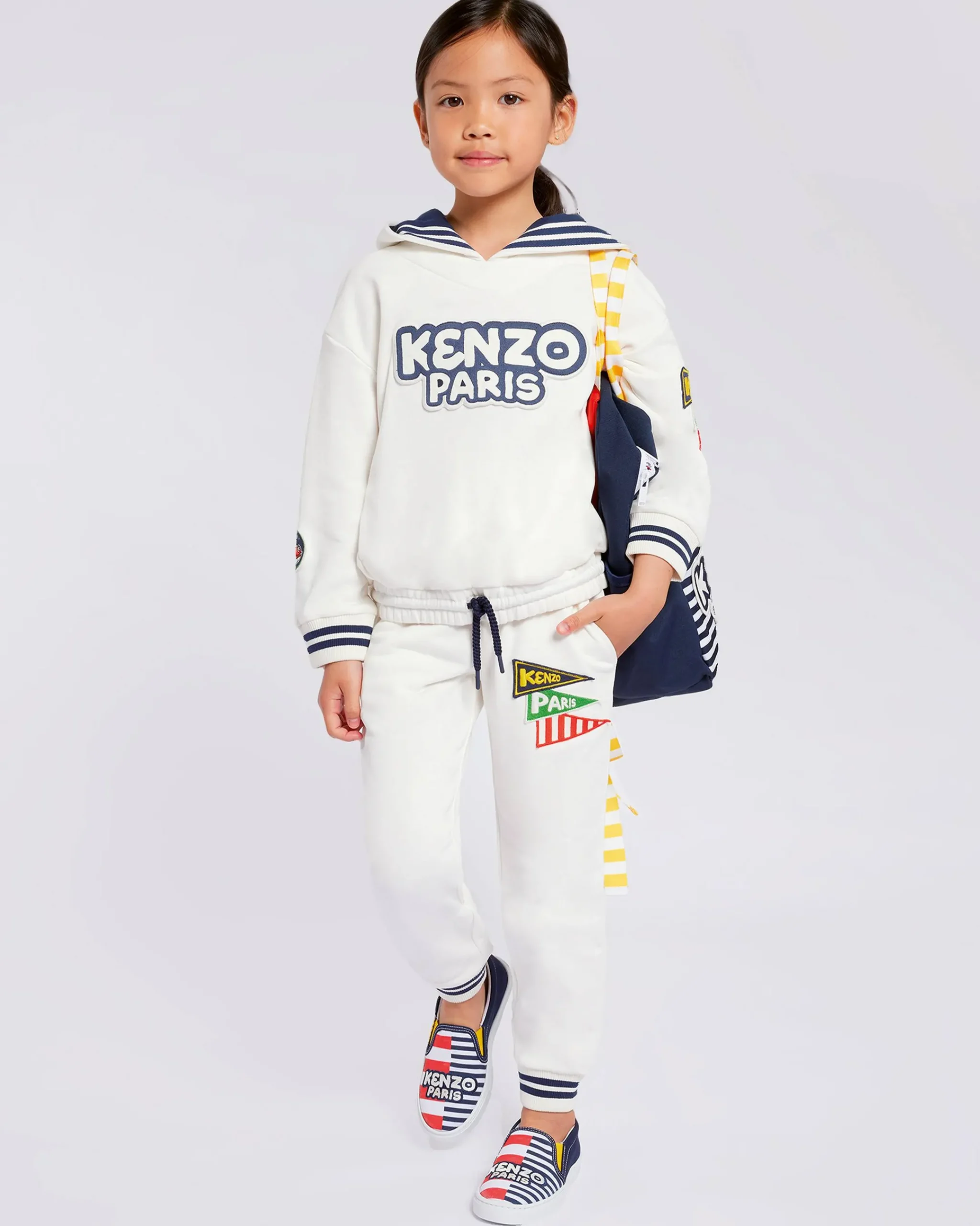 Fashion Sudadera bordada con capucha 'Sailor' Niñas (3-12 años)