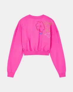 Fashion Sudadera bordada ' Drawn Flowers' Mujer Sudaderas y Hoodies|Novedades