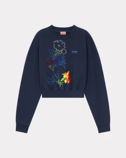 Cheap Sudadera bordada ' Drawn Flowers' Mujer Sudaderas y Hoodies|Novedades