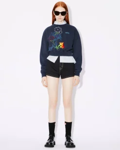 Cheap Sudadera bordada ' Drawn Flowers' Mujer Sudaderas y Hoodies|Novedades