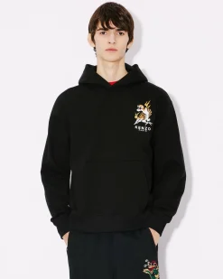 Best Sale Sudadera cl&aacute;sica bordada ''Year of the Dragon' con capucha Hombre Sudaderas y Hoodies