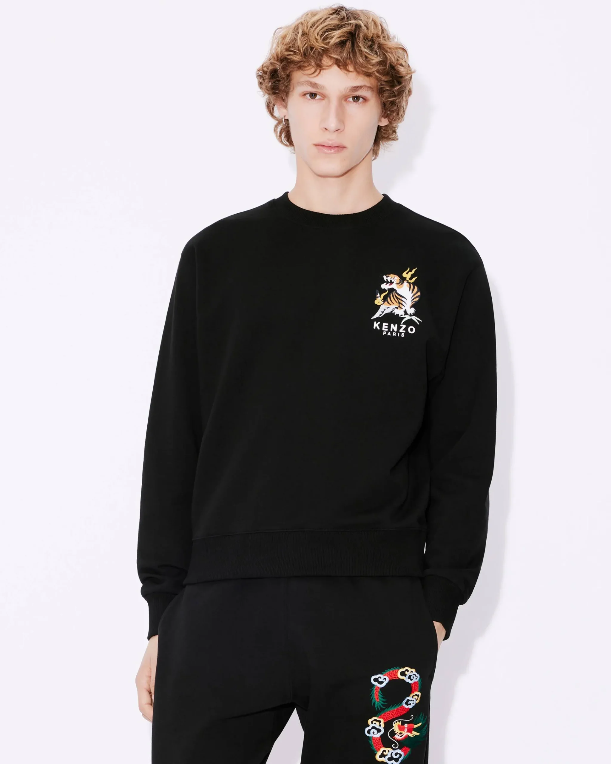Cheap Sudadera clásica con bordado 'Year of the Dragon' Mujer/Hombre Sudaderas y Hoodies|Regalos