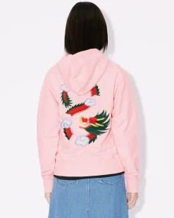 Flash Sale Sudadera cl&aacute;sica con capucha bordada 'Year of the Dragon' Mujer Sudaderas y Hoodies