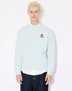 Best Sudadera cl&aacute;sica con escudo 'Boke Flower' bordado Hombre Sudaderas y Hoodies|Boke Flower