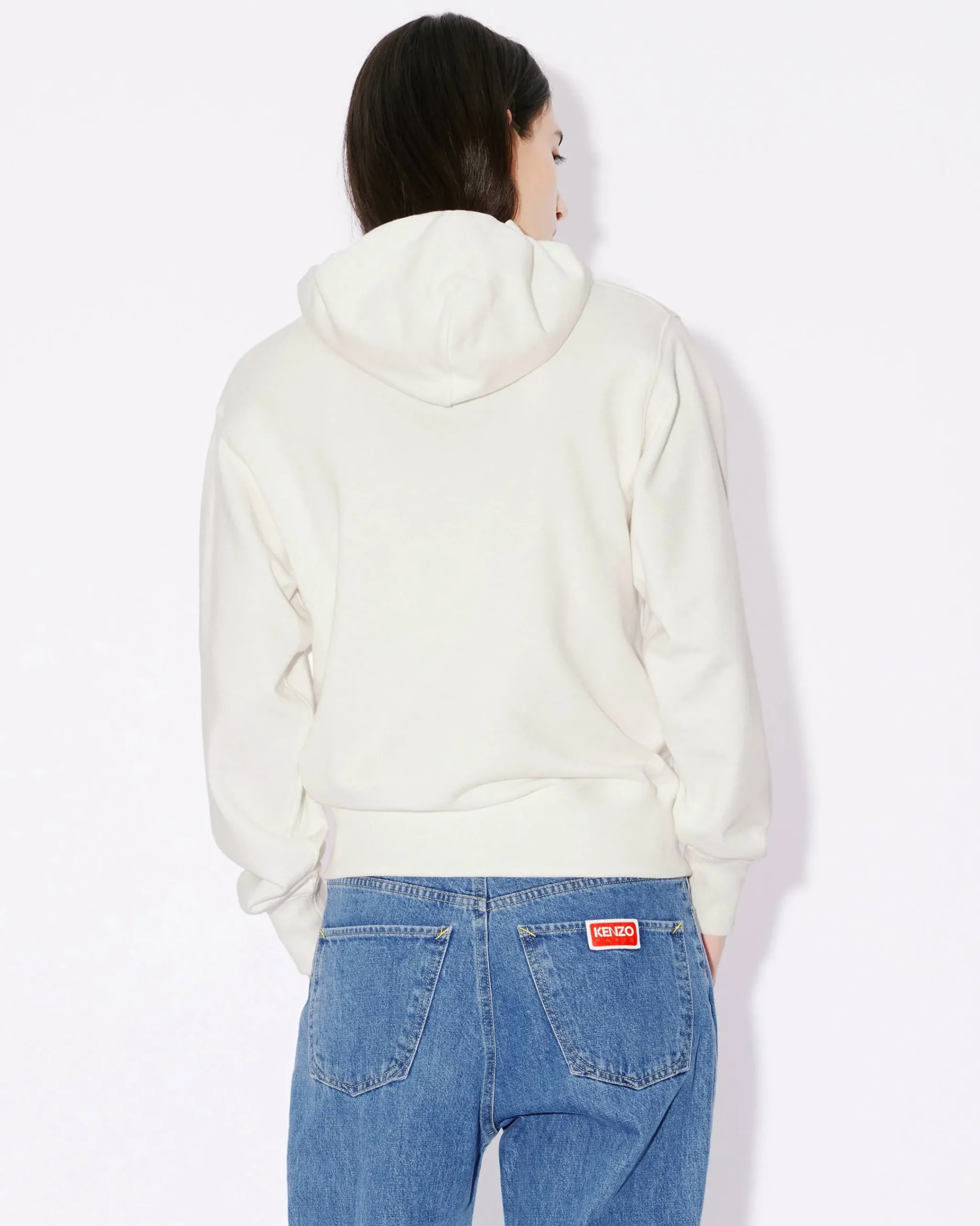 New Sudadera con capucha bordada ' Drawn Flowers' Mujer Sudaderas y Hoodies