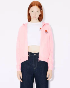 Sale Sudadera con capucha y bordado 'Boke Flower Crest' Mujer Sudaderas y Hoodies|Boke Flower
