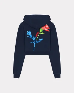 New Sudadera con capucha y bordado ' Drawn Flowers' Mujer Sudaderas y Hoodies|Novedades
