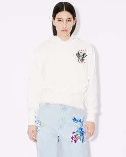 Store Sudadera con capucha y bordado ' Elephant Crest' Mujer Sudaderas y Hoodies