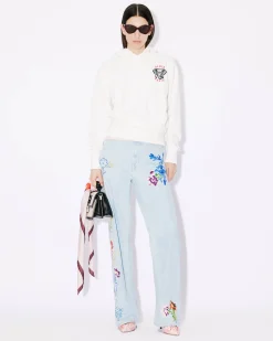 Store Sudadera con capucha y bordado ' Elephant Crest' Mujer Sudaderas y Hoodies