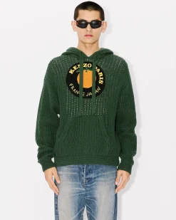 Flash Sale Sudadera con capucha y bordado ' Fruit Stickers' Hombre Jerseis|Novedades