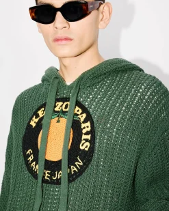 Flash Sale Sudadera con capucha y bordado ' Fruit Stickers' Hombre Jerseis|Novedades
