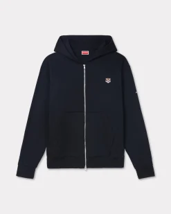 New Sudadera con cremallera bordada 'Lucky Tiger Crest' Mujer/Hombre Sudaderas y Hoodies|Lucky Tiger