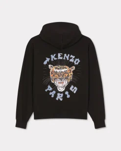 Best Sale Sudadera oversize con capucha y bordado ' Drawn Varsity' Hombre Sudaderas y Hoodies|Novedades