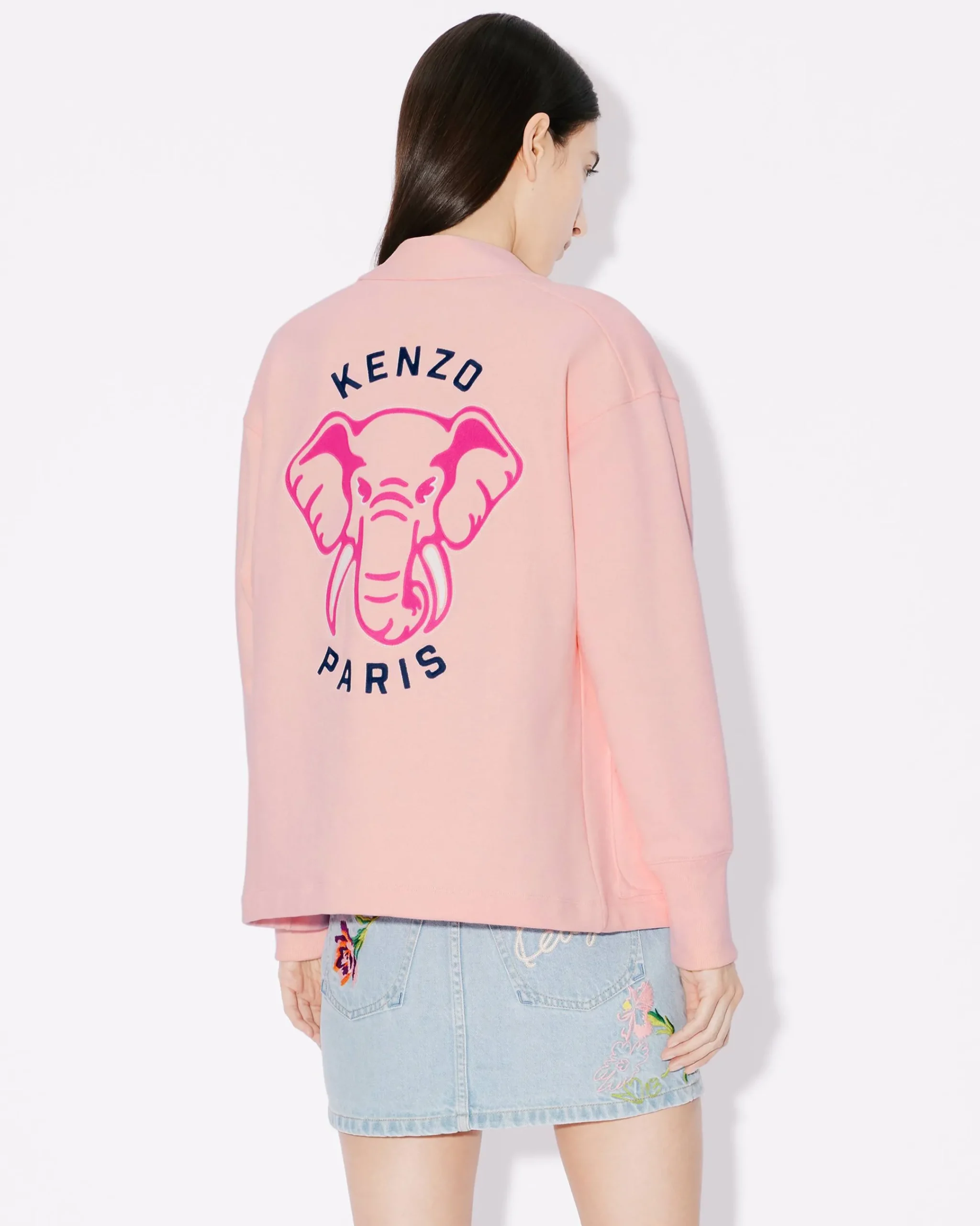 New Sudadera tipo rebeca bordada ' &Eacute;l&eacute;phant' Mujer Sudaderas y Hoodies