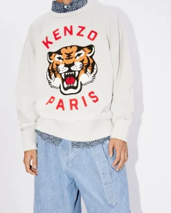 Discount Sudadera unisex oversize bordada ' Lucky Tiger' Mujer/Hombre Sudaderas y Hoodies|Novedades