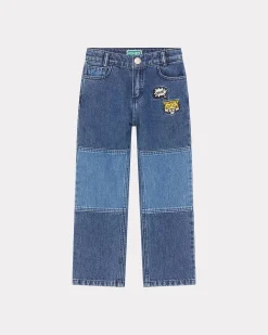 Discount Vaqueros con etiqueta y bordado 'Campus' Niños Niños (3-12 años)