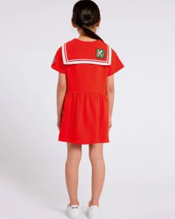 Clearance Vestido bordado de manga corta 'Sailor' Niñas (3-12 años)
