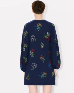 Flash Sale Vestido bordado ' Drawn Flowers' Mujer Vestidos y Faldas|Novedades