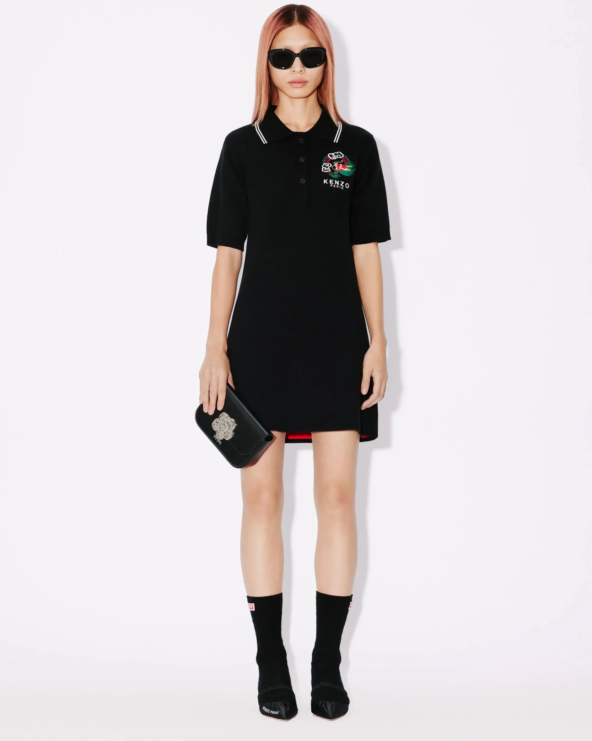 Clearance Vestido tipo polo bordado ‘Year of the Dragon’ Mujer Vestidos y Faldas